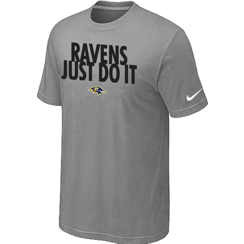 Nike Baltimore Ravens "Just Do It" NFL T-Shirt - Grey